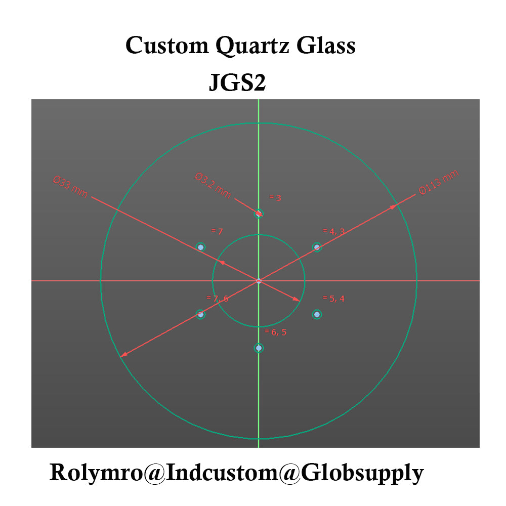 Custom quartz glass/Kính thạch anh tùy chỉnh