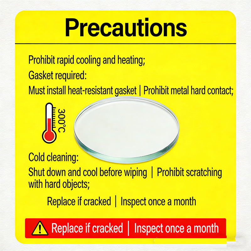 5mm Thick Round Tempered Glass 300℃ Heat Resistant, Custom Size 20mm-100mm