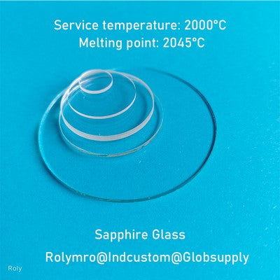 φ7_8_9mm Sapphire Glass Plates - 2000°C Heat Resistant, Mohs 9 Hardness, Laser/Optical Use