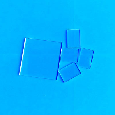 5x5mm 10x10mm Sapphire Glass Plates - 2000°C Heat Resistant, Mohs 9 Hardness, Laser/Optical Use