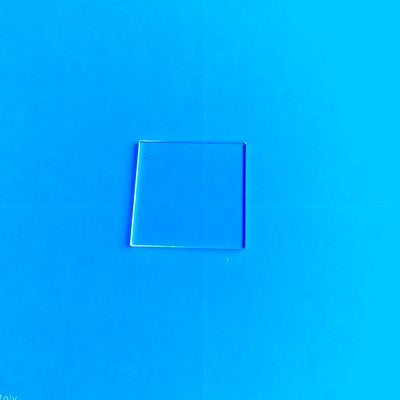 50x50mm Sapphire Glass Plates - 2000°C Heat Resistant, Mohs 9 Hardness, Laser/Optical Use