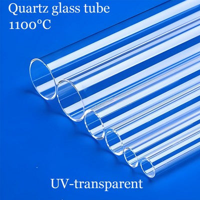JGS2 Quartz Glass Tube High Temp Resistance 1200°C | UV/IR Optical Grade | Lab/Semiconductor/Lighting Use | Custom Sizes