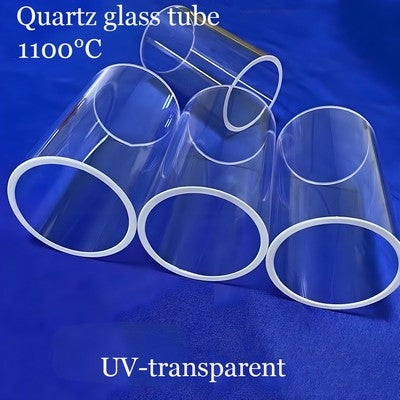 JGS2 Quartz Glass Tube High Temp Resistance 1200°C | UV/IR Optical Grade | Lab/Semiconductor/Lighting Use | Custom Sizes