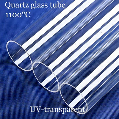 JGS2 Quartz Glass Tube High Temp Resistance 1200°C | UV/IR Optical Grade | Lab/Semiconductor/Lighting Use | Custom Sizes