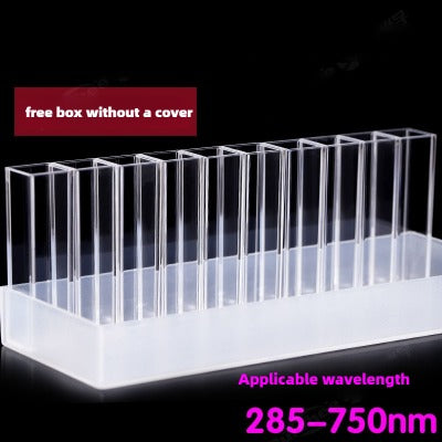 10mm Path Length Plastic Fluorescence Cuvette - 4.5ml Capacity, Four-Sided Illumination