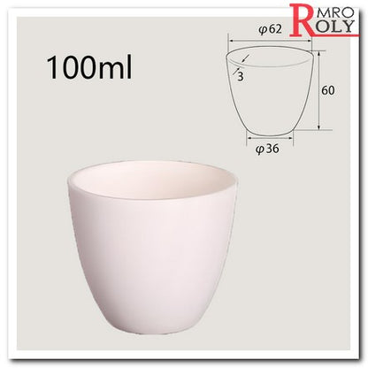 High-Purity Alumina Ceramic Crucibles for Lab & Industrial Use - 3ml to 3500ml, Multiple Sizes (P10003-P13500)