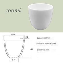 Load image into Gallery viewer, 30ml-200ml Ultra-High-Temperature &amp; Corrosion Resistant - 99% Alumina High-Form Crucibles