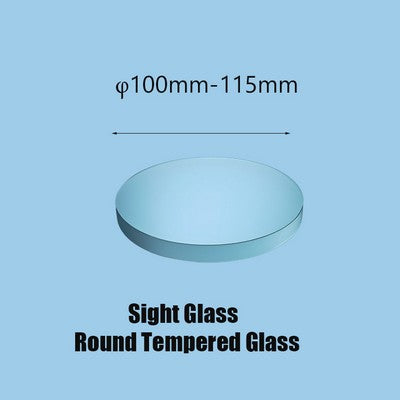 80-95mm sight glass High-Temperature Tempered Glass Viewing Mirror, Thickness 5-30mm, Top Choice for Industrial Equipment Windows