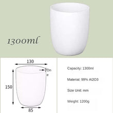 Charger l&#39;image dans la galerie, 500ml-1500ml High capacity Alumina Crucibles High Form，High-Temperature &amp; Corrosion-Resistant 99% Alumina Crucibles - High Form