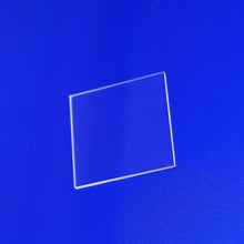 Laden Sie das Bild in den Galerie-Viewer, 55mm/60mm Heat-proof Square Optical Quartz Windows for Ultraviolet Light Transmission