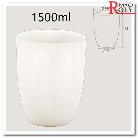 High-Purity Alumina Ceramic Crucibles for Lab & Industrial Use - 3ml to 3500ml, Multiple Sizes (P10003-P13500)