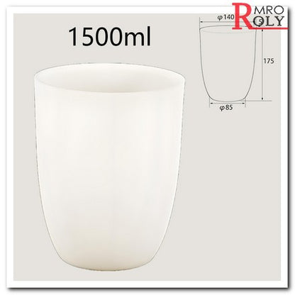 High-Purity Alumina Ceramic Crucibles for Lab & Industrial Use - 3ml to 3500ml, Multiple Sizes (P10003-P13500)