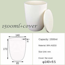 Charger l&#39;image dans la galerie, 500ml-1500ml High capacity Alumina Crucibles High Form，High-Temperature &amp; Corrosion-Resistant 99% Alumina Crucibles - High Form