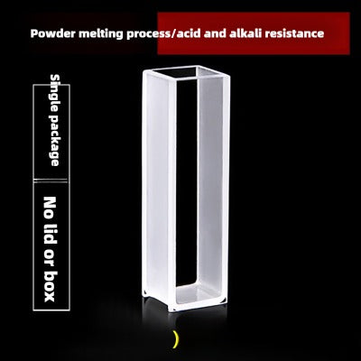 10mm Path Length Glass Cuvettes - 20mm, 30mm, 40mm, 50mm Options, High Transmittance, 1cm Light Path, 3.5ml Capacity, Two-Sided Illumination, Suitable for 721/752 Spectrophotometers, Pesticide Residue Detection