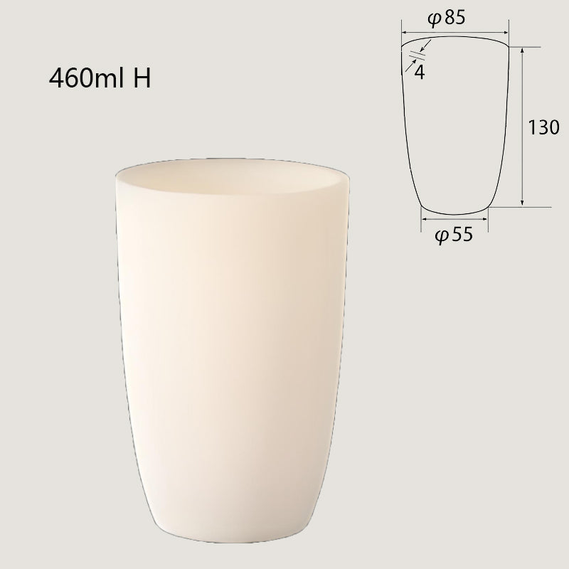 460ml-tall High-Temperature Resistant Alumina Crucible, Tall Industrial Design