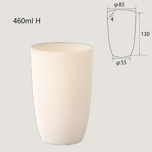 460ml-tall High-Temperature Resistant Alumina Crucible, Tall Industrial Design