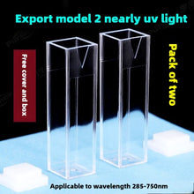 Load image into Gallery viewer, 4.5ml Plastic Cuvette - High-Quality Plastic, 10mm Path Length, Two-Sided Illumination