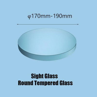 170-190mm sight glass Heat-Resistant Tempered Glass Viewing Mirror, Thickness 5-30mm, Top Choice for Industrial Equipment Windows