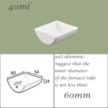 Laden Sie das Bild in den Galerie-Viewer, 【Lab Essential】99% Alumina Boat, 1600-1750°C High-Temperature Resistant, Half-Round Mullite Crucible，10~1000ml