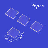 20*20mm Heat-resistant UV-transparent Square Quartz Panels