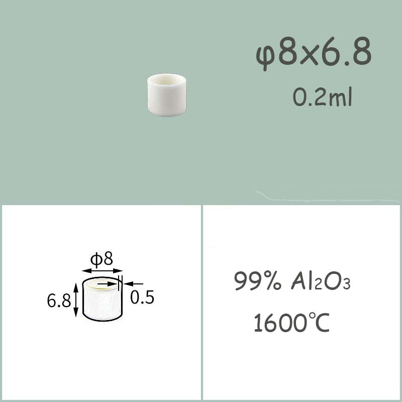 φ8-φ16mm Alumina Dish|Heat-Resistant Alumina Disc/Tube | Max Usage Temp 1600°C | 99% Al₂O₃ Material