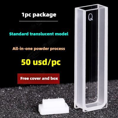 Quartz Cuvette for Spectrophotometer - 10mm Path Length, 20/30/40/50mm Dimensions, 1cm UV/Visible, Heat-Resistant