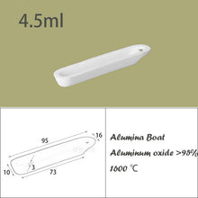 Load image into Gallery viewer, Research-Grade 99% Alumina Mullite Boat, Tube Furnace Refractory Crucible Resistant to 1600°C~1750°C, Ideal Lab Companion