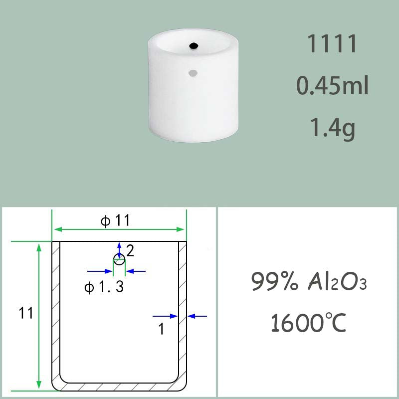 φ8-φ16mm Alumina Dish|Heat-Resistant Alumina Disc/Tube | Max Usage Temp 1600°C | 99% Al₂O₃ Material