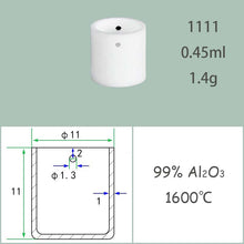 Charger l&#39;image dans la galerie, φ8-φ16mm Alumina Dish|Heat-Resistant Alumina Disc/Tube | Max Usage Temp 1600°C | 99% Al₂O₃ Material