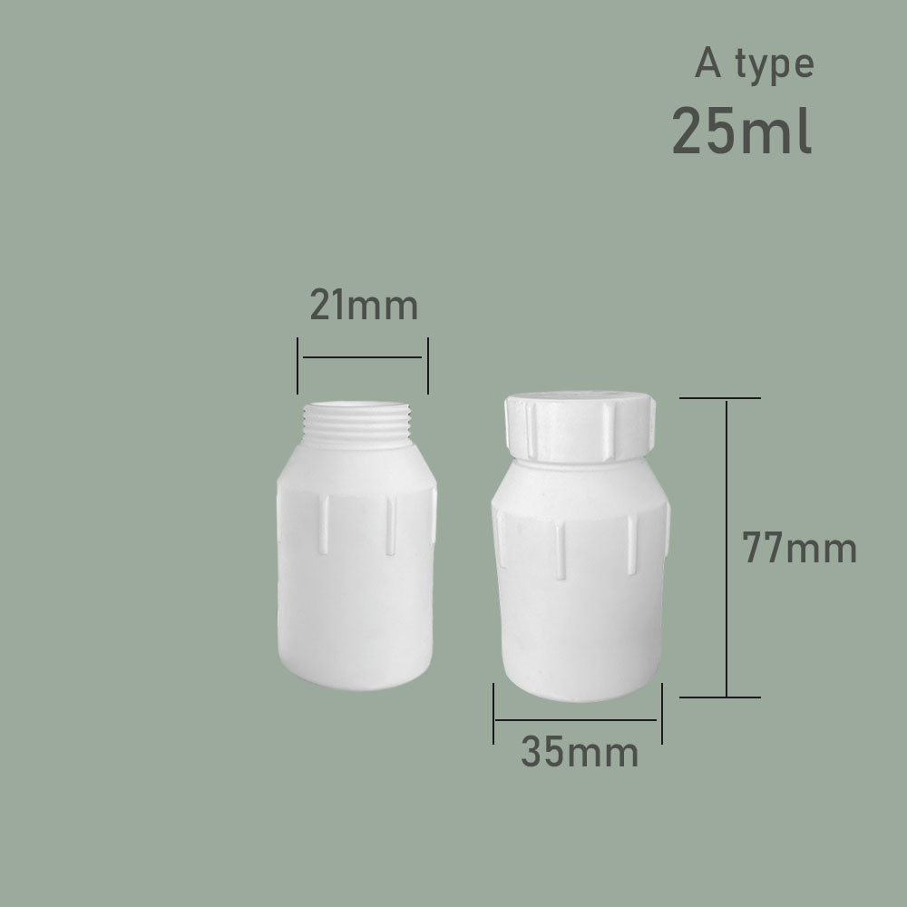 25ml/50ml Temperature-Resistant PTFE Narrow-Mouth Bottle Chemically Resistant Teflon Wide-Mouth Bottle