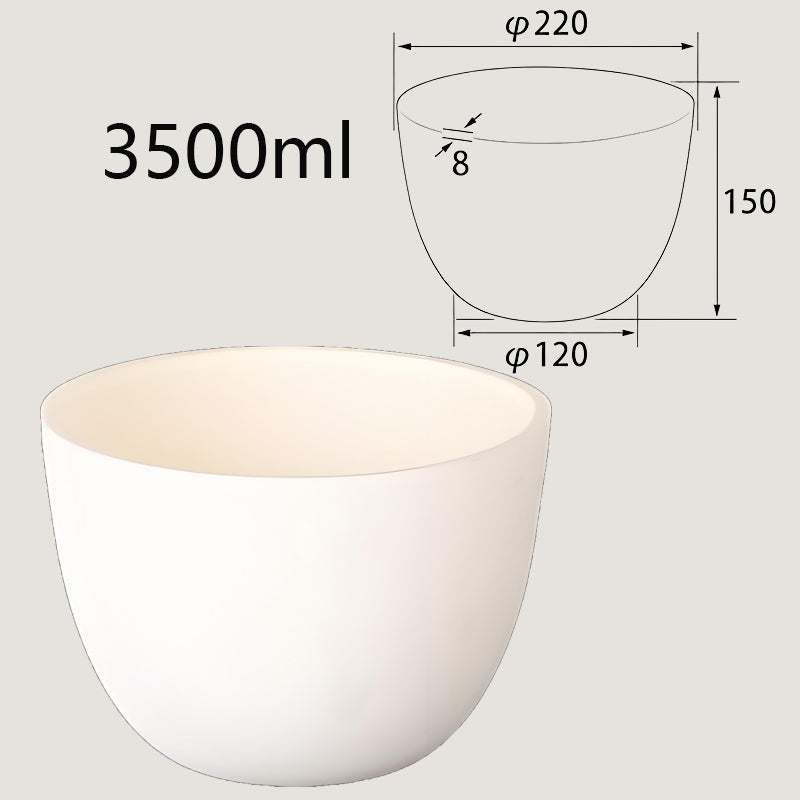 3500ml High-Temperature Resistant Alumina Crucible, Designed for Extra-Large Industrial Smelting