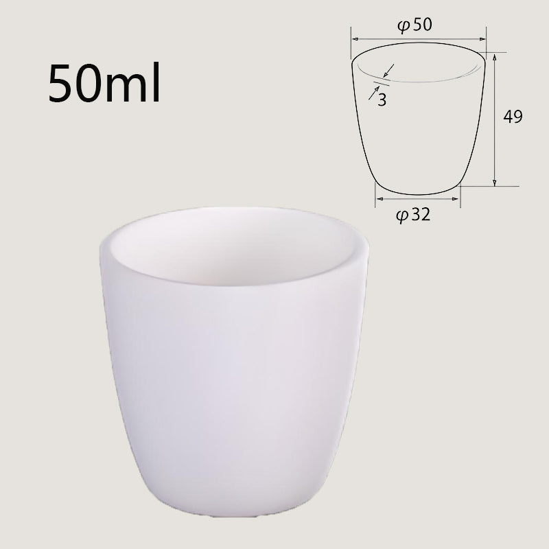 50ml Corrosion-Resistant Alumina Crucible, Precision Tool for Industrial High-Temp Processing