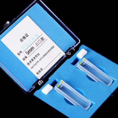 5mm Path Length Quartz Cuvette - Data-Accurate, JGS1 Material, High Transmittance, Two-Sided Illumination, 1.75ml Capacity, UV Transparent