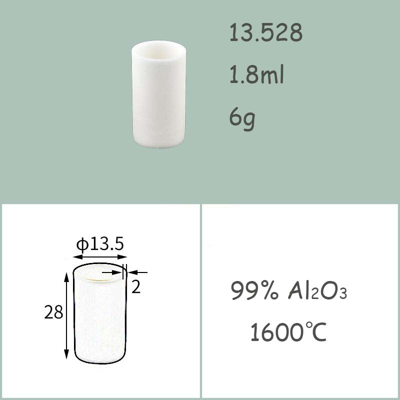 φ8-φ16mm Alumina Dish|Heat-Resistant Alumina Disc/Tube | Max Usage Temp 1600°C | 99% Al₂O₃ Material