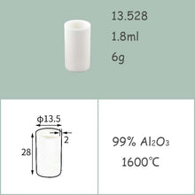 Laden Sie das Bild in den Galerie-Viewer, φ8-φ16mm Alumina Dish|Heat-Resistant Alumina Disc/Tube | Max Usage Temp 1600°C | 99% Al₂O₃ Material