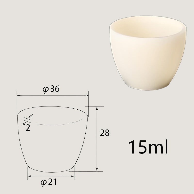 15ml High-Temperature Resistant Alumina Crucible, Essential for Industrial Smelting