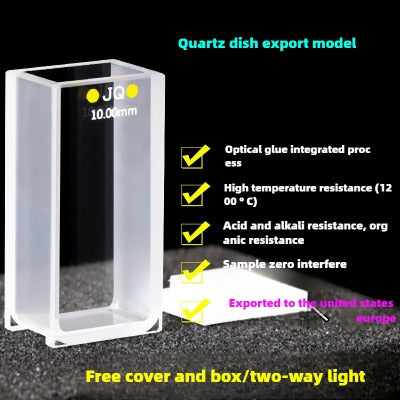 Quartz Lovibond Cuvette - 10mm Path Length, UV Transparent, Fused Bonding, Lovibond  Brand Compatibility