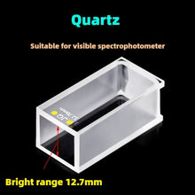 Charger l&#39;image dans la galerie, Quartz Lovibond Cuvette - 12.7mm Path Length, UV Transparent, Fused Bonding, Lovibond  Brand Compatibility