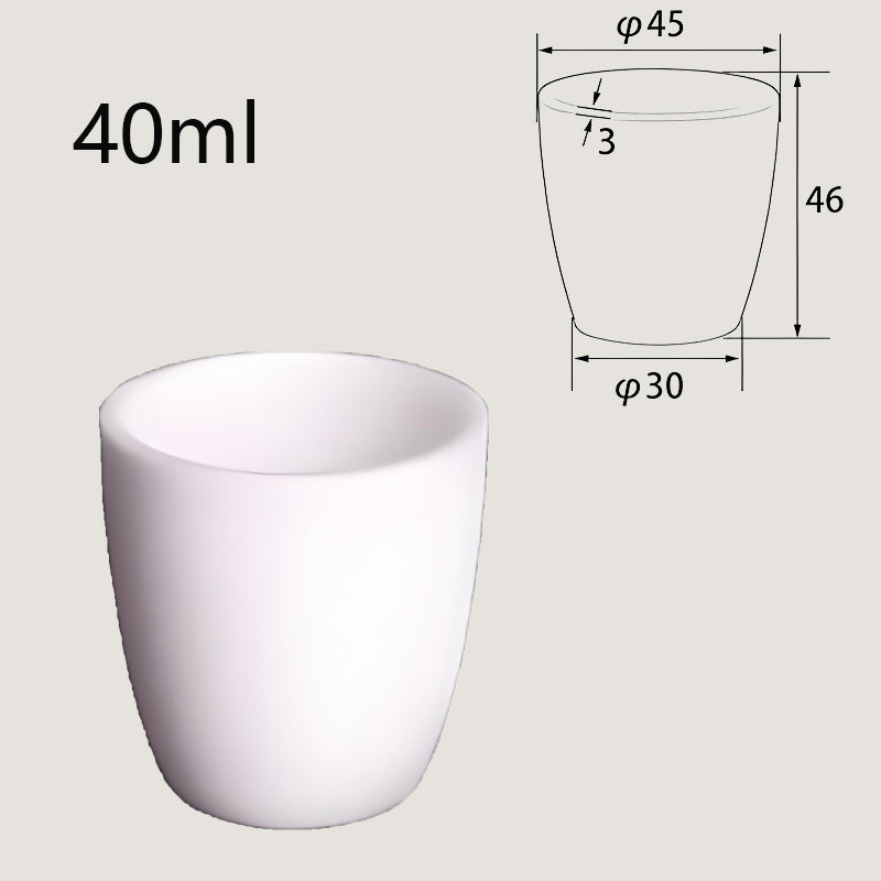 40ml High-Temperature Resistant Alumina Crucible, Suitable for Industrial Melting