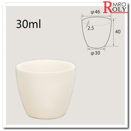 30ml High-Temperature and Corrosion-Resistant Alumina Crucible, Industrial Grade