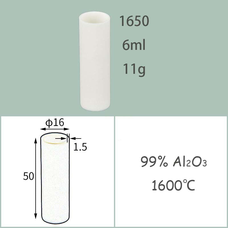 φ8-φ16mm Alumina Dish|Heat-Resistant Alumina Disc/Tube | Max Usage Temp 1600°C | 99% Al₂O₃ Material