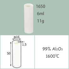 Charger l&#39;image dans la galerie, φ8-φ16mm Alumina Dish|Heat-Resistant Alumina Disc/Tube | Max Usage Temp 1600°C | 99% Al₂O₃ Material