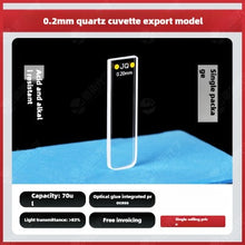 Charger l&#39;image dans la galerie, Short Path Length Quartz Cuvette - 0.2mm to 5mm, Micro Volume Samples, UV Spectrophotometer Compatible