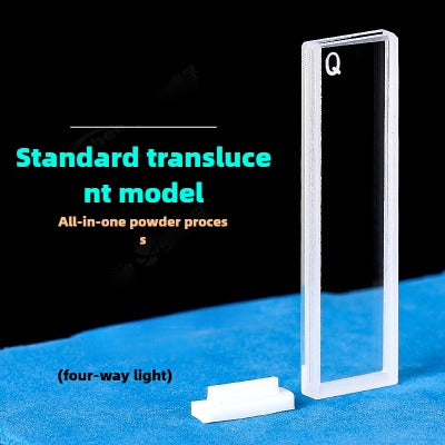 1mm Path Length Quartz Cuvette - Data-Accurate, High Transmittance, 350μL Capacity, Two-Sided Illumination, UV Transparent