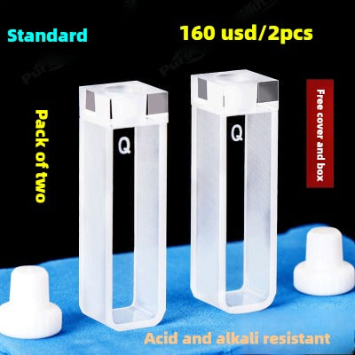 Quartz Cuvette for Spectrophotometer - 10mm Path Length, 20/30/40/50mm Dimensions, 1cm UV/Visible, Heat-Resistant, High Transmittance, Compatible with 751/752 Models