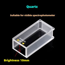 Charger l&#39;image dans la galerie, Quartz Lovibond Cuvette - 10mm Path Length, UV Transparent, Fused Bonding, Lovibond  Brand Compatibility