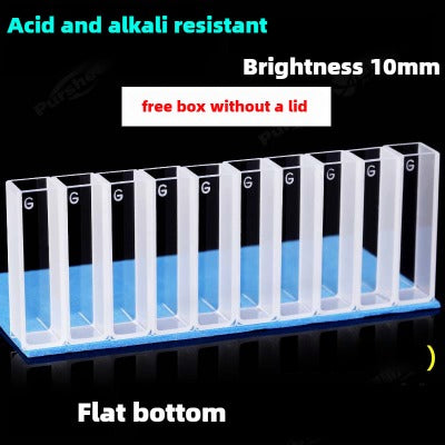 Glass Cuvettes for 20mm, 30mm, 40mm, 50mm Path Length - High Transmittance, 1cm Light Path, 3.5ml Capacity, Two-Sided Illumination, Suitable for 721/752 Spectrophotometers, Pesticide Residue Detection