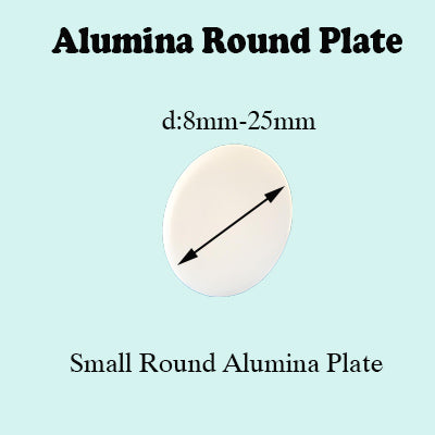 High-Precision Small Round Alumina Plate, 8mm-25mm Diameter, Industrial-Grade Wear-Resistant & High-Temperature Ceramic Disc