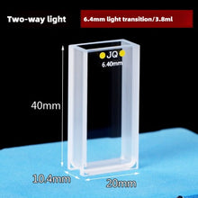 Laden Sie das Bild in den Galerie-Viewer, Quartz Lovibond Cuvette - 6.4mm Path Length, UV Transparent, Fused Bonding, Two-Sided Illumination