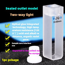 Laden Sie das Bild in den Galerie-Viewer, Quartz Cuvette for Spectrophotometer - 10mm Path Length, 20/30/40/50mm Dimensions, 1cm UV/Visible, Heat-Resistant, High Transmittance, Compatible with 751/752 Models